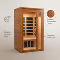 Barcelona 1 to 2 Person Low EMF FAR Infrared Home Sauna
